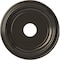 Ekena Millwork Traditional PVC Medallion (Canopies up to 9 1/2"), 16"OD x 3 1/2"ID x 1 3/8"P, Metallic Charcoal CMP16TRCCH - alternate 1